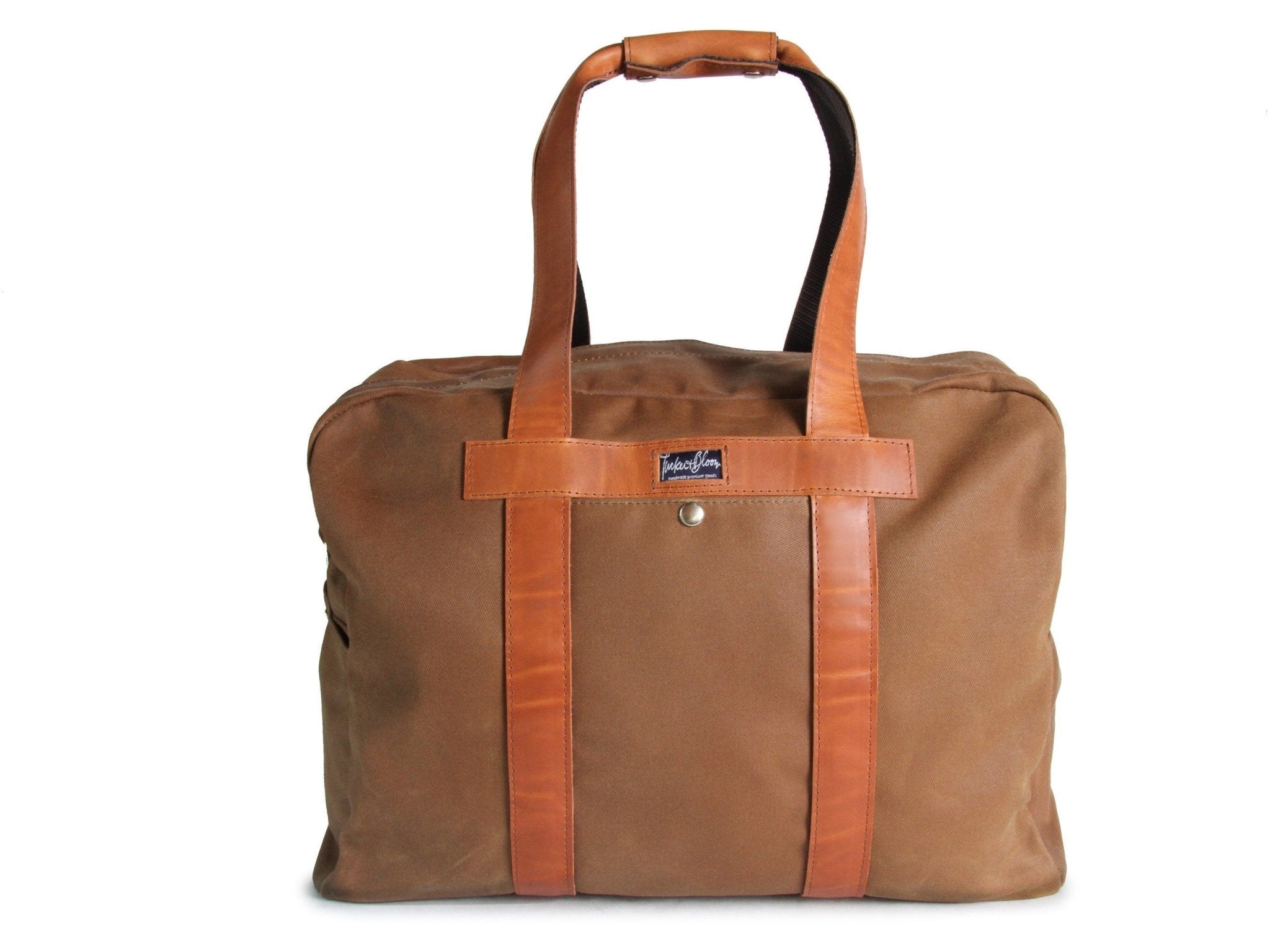 Waxed Canvas Duffel Bag Weekender Holdall Luggage Travel Bag