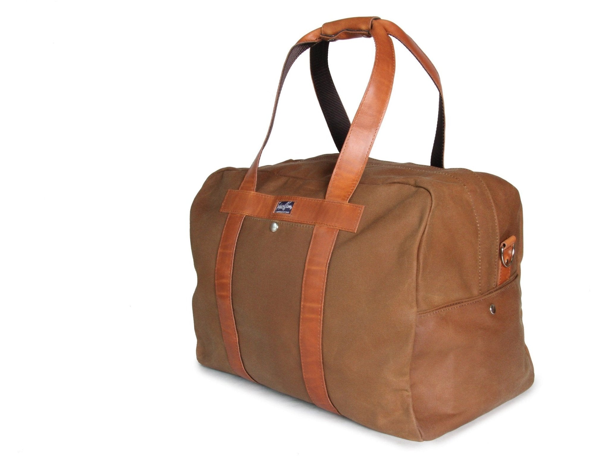 Waxed Canvas Duffle Bag - Brush Brown - Red Clouds Collective - Made in the  USA