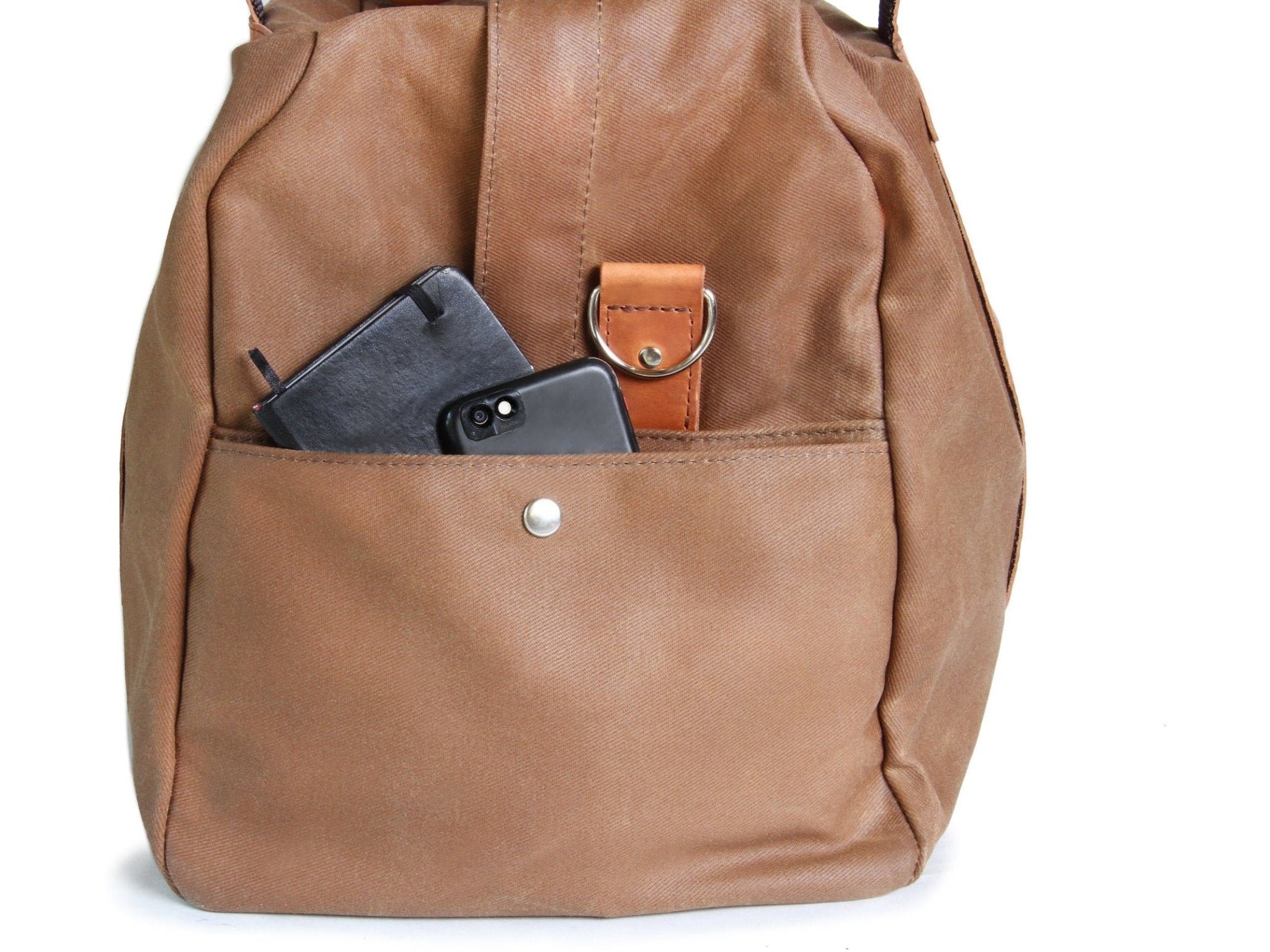 Make Your Own Waxed Canvas Backpack with Leather Accent 