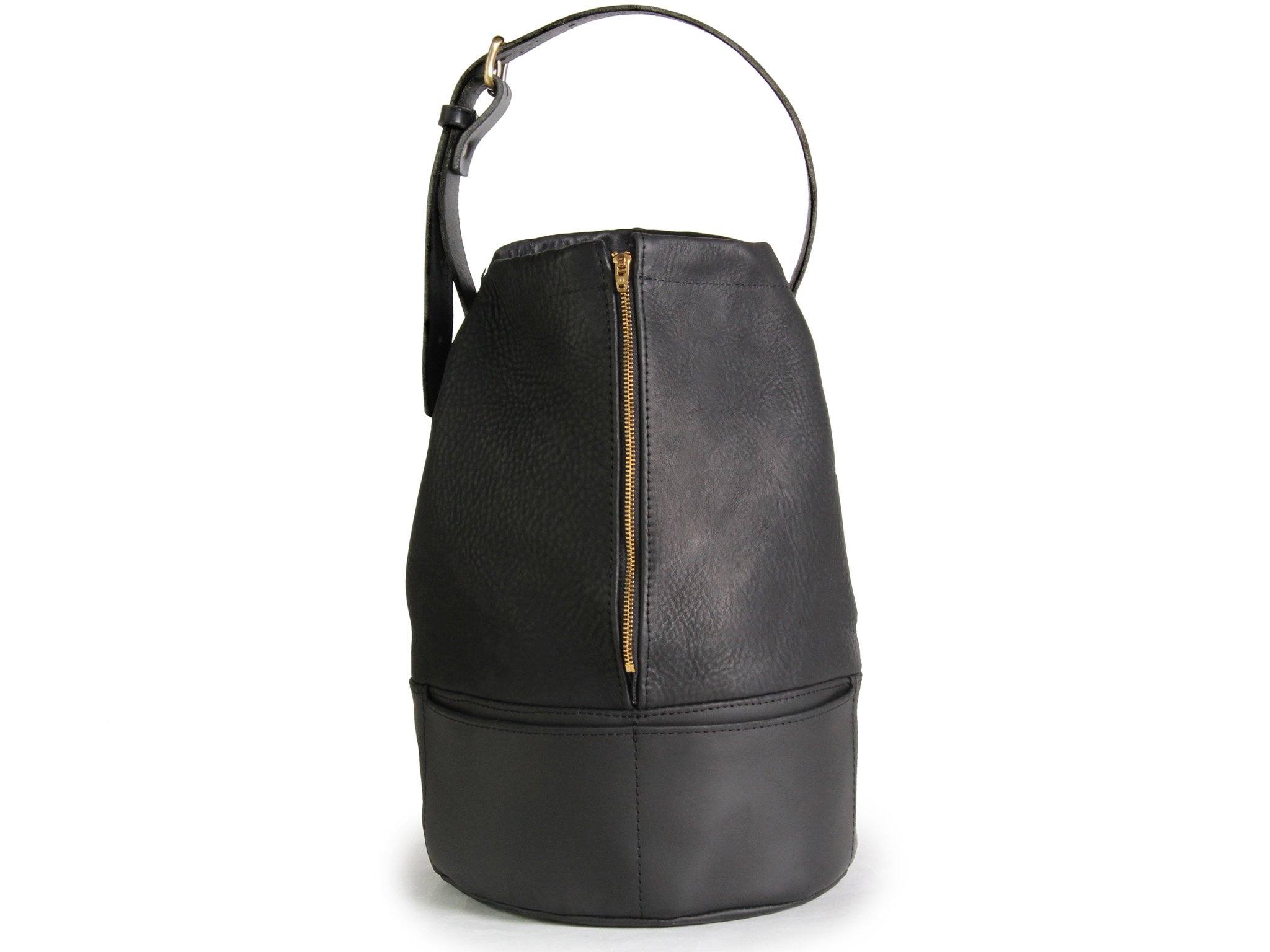 Regina Genuine Leather Tote Bag Top Grain Leather Commuter Bucket Bag